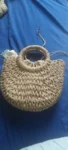 Handwoven Straw Rattan Half-Moon Handbag photo review